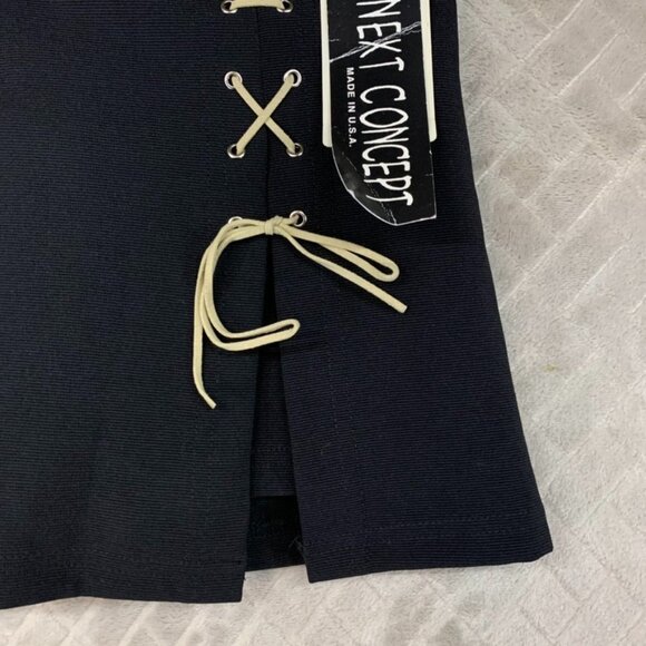 Next Concept Girls 5 Skort Black Short Mini Vintage Y2K Stretch Pull On - Picture 4 of 16